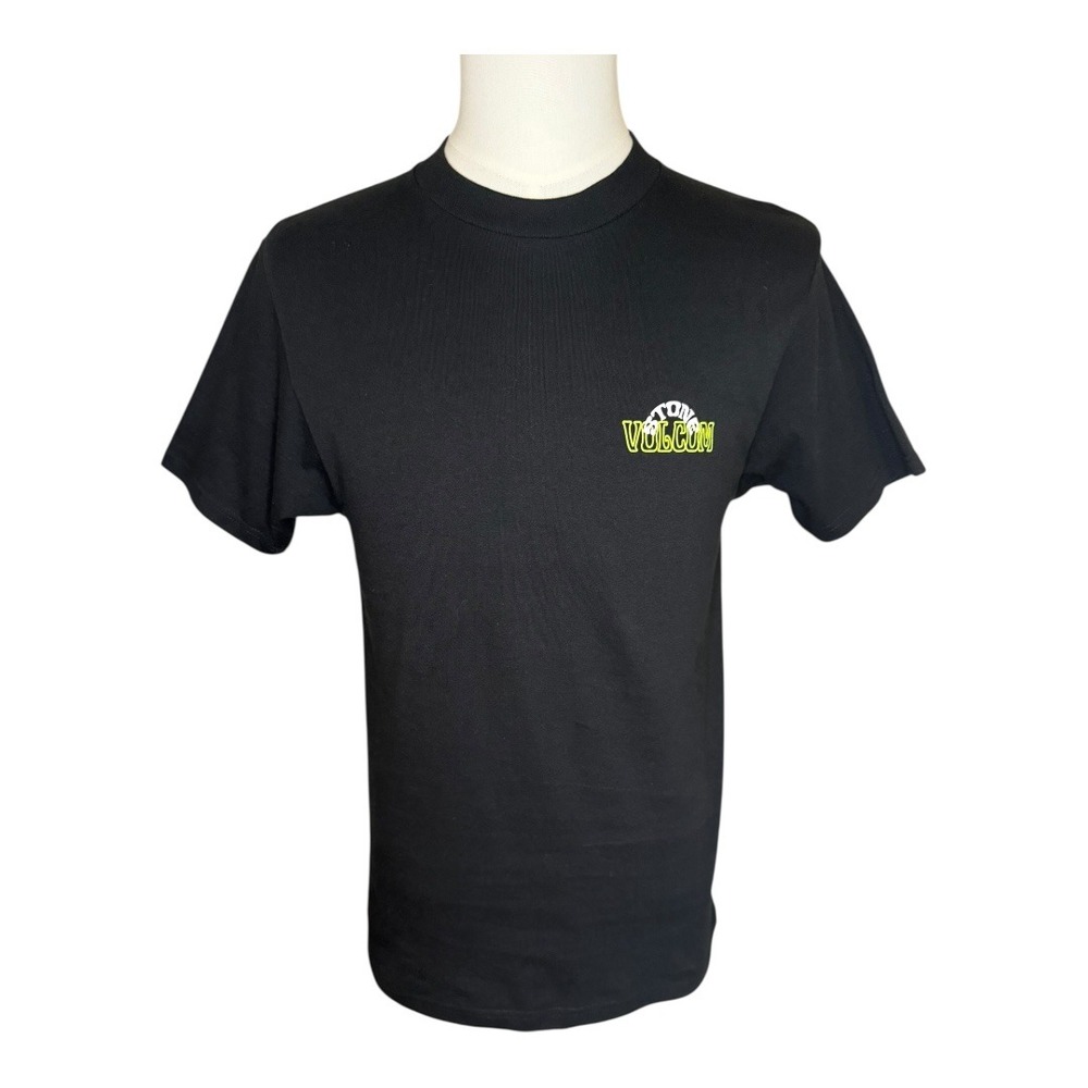 Volcom Graphic T-Shirt Skull Logo Short Sleeve Crew Neck Tee Shirt‎ Size Small